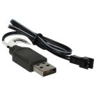 VHBW USB Charging Cable for RC Batteries with SM-2P Connector, RC Models Manufacturing Battery Packs - 60 cm 3.6 V