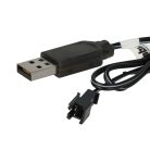 VHBW USB Charging Cable for RC Batteries with SM-2P Connector, RC Models Manufacturing Battery Packs - 60 cm 3.6 V