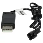 VHBW USB Charging Cable for RC Batteries with SM-2P Connector, RC Models Manufacturing Battery Packs - 60 cm 6 V