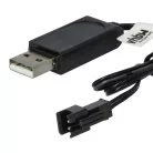 VHBW USB Charging Cable for RC Batteries with SM-2P Connector, RC Models Manufacturing Battery Packs - 60 cm 6 V