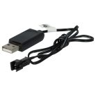 VHBW USB Charging Cable for RC Batteries with SM-2P Connector - 60 cm 7.2 V