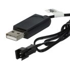 VHBW USB Charging Cable for RC Batteries with SM-2P Connector - 60 cm 7.2 V