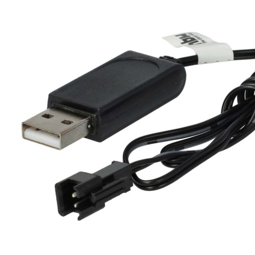 VHBW USB Charging Cable for RC Batteries with SM-2P Connector - 60 cm 7.2 V
