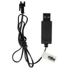 VHBW USB Charging Cable for RC Batteries with SM-2P Connector - 60 cm 7.2 V
