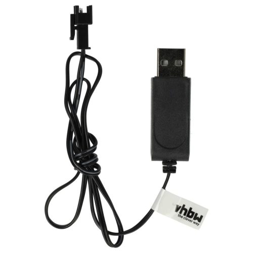 VHBW USB Charging Cable for RC Batteries with SM-2P Connector - 60 cm 7.2 V
