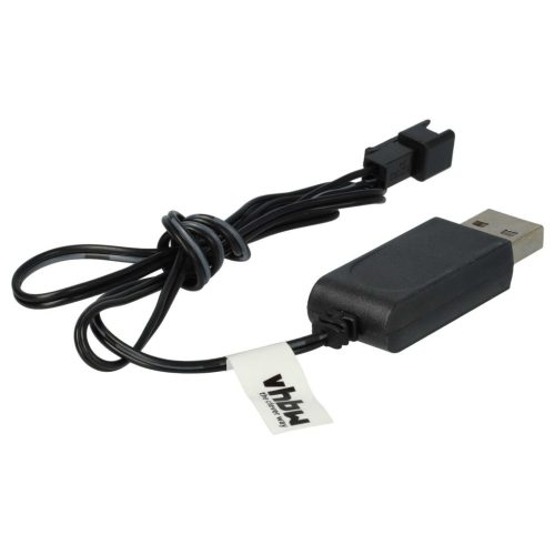 VHBW USB Charging Cable for RC Batteries with SM-2P Connector - 60 cm 7.2 V