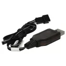 VHBW USB-Ladekabel für RC-Akkus mit SM-3P-Stecker, Akku-Packs für RC-Modelle - 60 cm 6,4 V