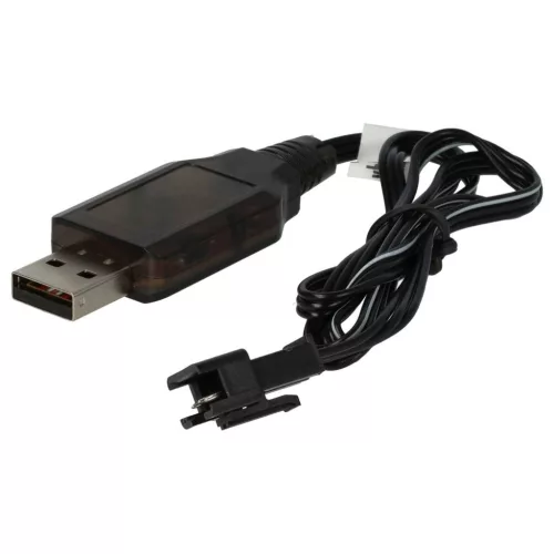VHBW USB-Ladekabel für RC-Akkus mit SM-3P-Stecker, Akku-Packs für RC-Modelle - 60 cm 6,4 V