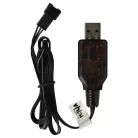 VHBW USB-Ladekabel für RC-Akkus mit SM-3P-Stecker, Akku-Packs für RC-Modelle - 60 cm 6,4 V