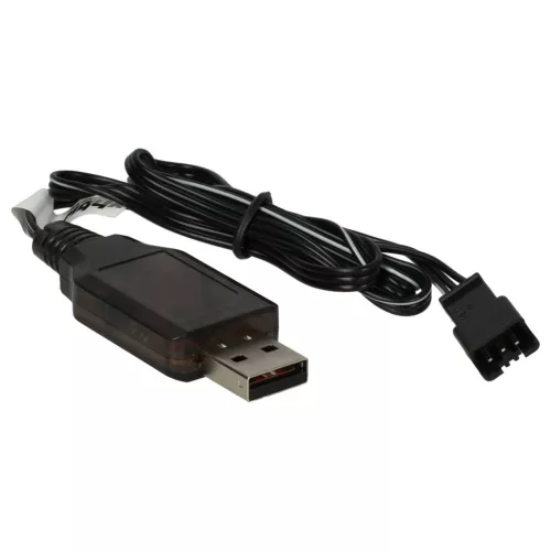 VHBW USB-Ladekabel für RC-Akkus mit SM-3P-Stecker, Akku-Packs für RC-Modelle - 60 cm 6,4 V