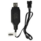 VHBW USB Töltőkábel RC-akkumulátorokhoz SM-4P csatlakozóval, RC-modellekhez akkumulátorcsomagok - 60 cm 7,5 V