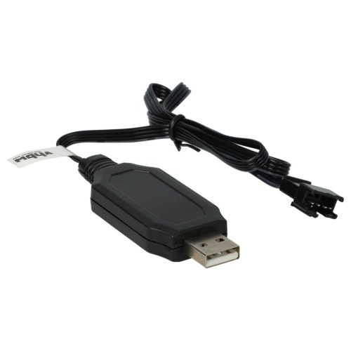 VHBW USB Töltőkábel RC-akkumulátorokhoz SM-4P csatlakozóval, RC-modellekhez akkumulátorcsomagok - 60 cm 7,5 V