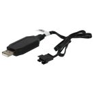VHBW USB Töltőkábel RC-akkumulátorokhoz SM-4P csatlakozóval, RC-modellekhez akkumulátorcsomagok - 60 cm 7,5 V