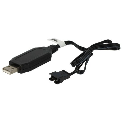 VHBW USB Töltőkábel RC-akkumulátorokhoz SM-4P csatlakozóval, RC-modellekhez akkumulátorcsomagok - 60 cm 7,5 V