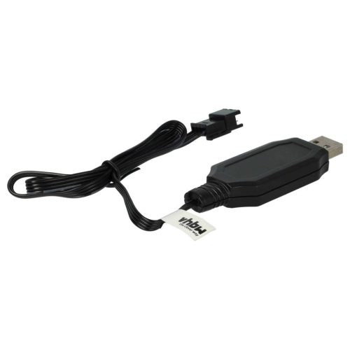 VHBW USB Töltőkábel RC-akkumulátorokhoz SM-4P csatlakozóval, RC-modellekhez akkumulátorcsomagok - 60 cm 7,5 V