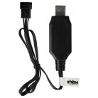 VHBW USB Töltőkábel RC-akkumulátorokhoz SM-4P csatlakozóval, RC-modellekhez akkumulátorcsomagok - 60 cm 7,5 V