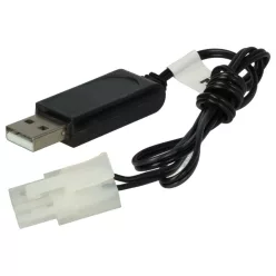   VHBW USB Charging Cable for RC Batteries with Tamiya Connector, RC Models Manufacturing Battery Packs - 60 cm 7.2