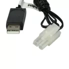 VHBW USB Charging Cable for RC Batteries with Tamiya Connector, RC Models Manufacturing Battery Packs - 60 cm 7.2