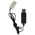 VHBW USB Charging Cable for RC Batteries with Tamiya Connector, RC Models Manufacturing Battery Packs - 60 cm 7.2