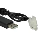 VHBW USB Charging Cable for RC Batteries with Tamiya Connector, RC Models Manufacturing Battery Packs - 60 cm 7.2