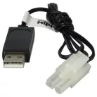 VHBW USB Charging Cable for RC Batteries with Tamiya Connector, RC Models Manufacturing Battery Packs - 60 cm 7.2