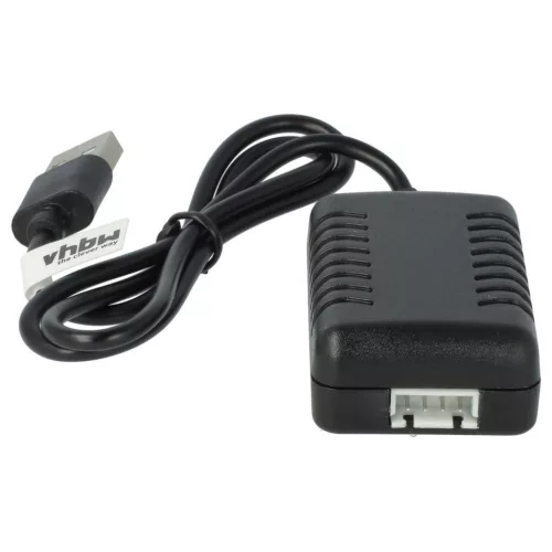 VHBW USB Charging Cable for RC Batteries, Battery Packs for RC Models - 55 cm 11.1 V