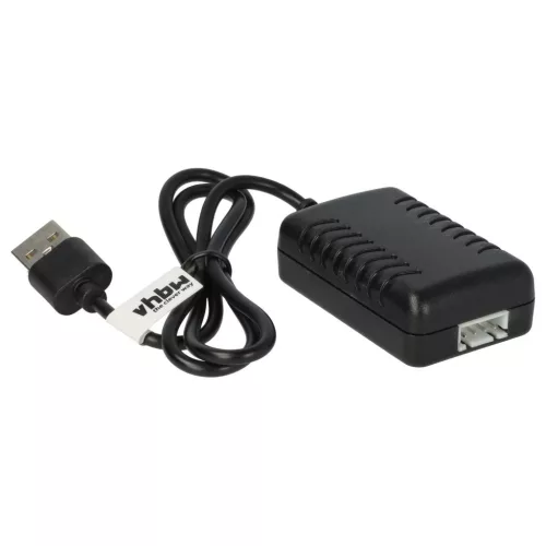 VHBW USB Charging Cable for RC Batteries, Battery Packs for RC Models - 55 cm 11.1 V