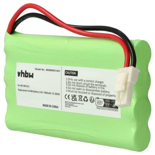 VHBW Gate Opener Battery instead of Polargos S1512 - 1600 mAh 9.6 V NiMH
