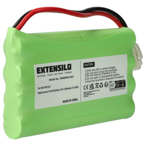 VHBW Gate Controller Battery instead of Polargos S1512 - 2000 mAh 9.6 V NiMH