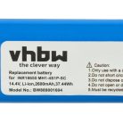 VHBW Battery for Proscenic M6 Pro, Xiaomi Mi Mop Pro, Robot Vacuum Mop Pro - 2600 mAh, 14.4 V, Li-Ion