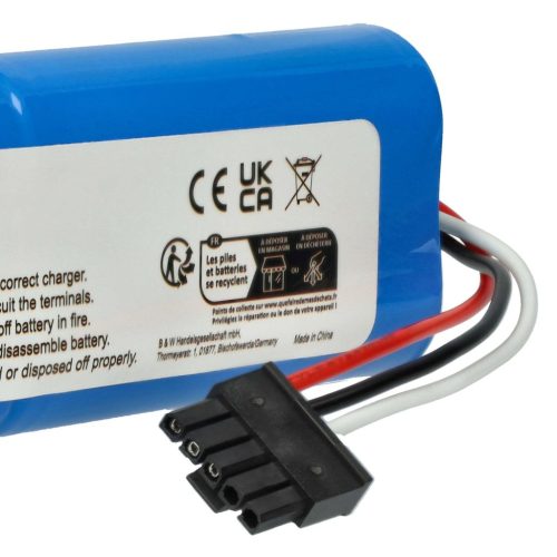 VHBW Battery for Proscenic M6 Pro, Xiaomi Mi Mop Pro, Robot Vacuum Mop Pro - 2600 mAh, 14.4 V, Li-Ion