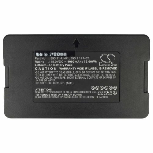 VHBW Lawn Mower Battery Husqvarna 593 1 141-02, 593 11 41-01 - 4000 mAh 18 V Li-Ion, black - Gardening tool