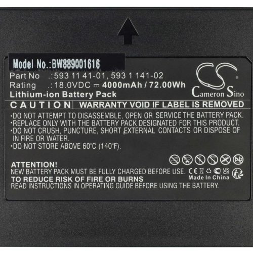 VHBW Lawn Mower Battery Husqvarna 593 1 141-02, 593 11 41-01 - 4000 mAh 18 V Li-Ion, black - Gardening tool