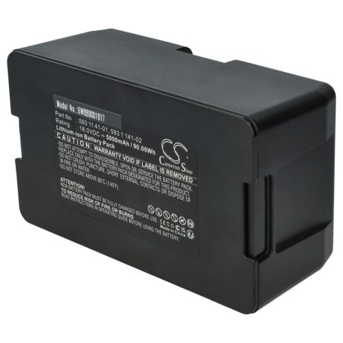 VHBW Lawn Mower Battery Husqvarna 593 1 141-02, 593 11 41-01 - 5000 mAh 18 V Li-Ion, black - Gardening tool