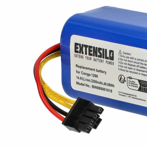 VHBW Battery for Bagotte BONA18650-MF1 - 3200 mAh, 14.4 V, Li-Ion