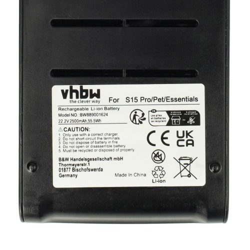 VHBW Battery - 2500 mAh, 22.2 V, Li-Ion
