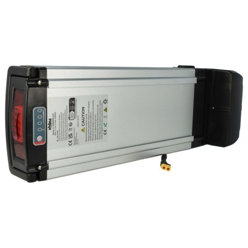 VHBW Battery for E-Go Wondervelo, Hapex, City Line F1 and other models, silver, 36V, Li-Ion, 13Ah