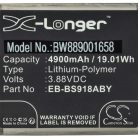 VHBW Mobile Phone Battery for Samsung Galaxy S23 Ultra - 4900 mAh 3.88 V Li-Polymer