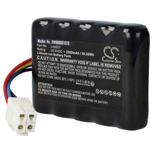 VHBW Landxcape LA0007 Lawn Mower Battery - 2500 mAh 20 V Li-Ion