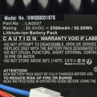 VHBW Landxcape LA0007 Lawn Mower Battery - 2500 mAh 20 V Li-Ion