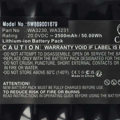 VHBW Lawn Mower Battery Kress 59003453, KA0103, KA3022 - 2500 mAh 20 V Li-Ion - Gardening Tool