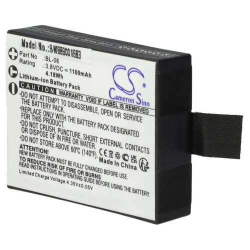 Akkumulátor BL-06-hoz - 1100 mAh, 3,8 V, Li-Ion