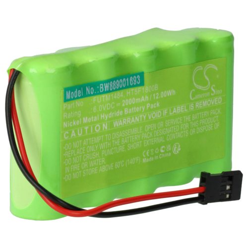 VHBW Tax Battery HT5F1800B, FUTM1484 - 2000 mAh 6 V NiMH