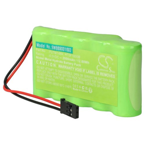 VHBW Tax Battery HT5F1800B, FUTM1484 - 2000 mAh 6 V NiMH
