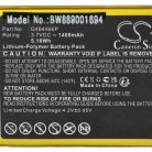 VHBW Fahrrad GPS Computerakku Polar G484466P - 1400 mAh 3,7 V Li-Polymer