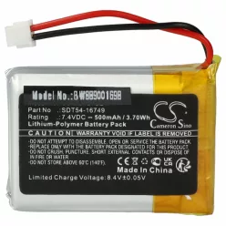   VHBW Dog Trainer Battery SportDOG SD-1275E, SD-875E - 500 mAh 7.4 V Li-polymer