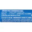 VHBW Tauchcomputer Akku Mares 44200755, 44201389 - 3350 mAh 3,7 V Li-Ion