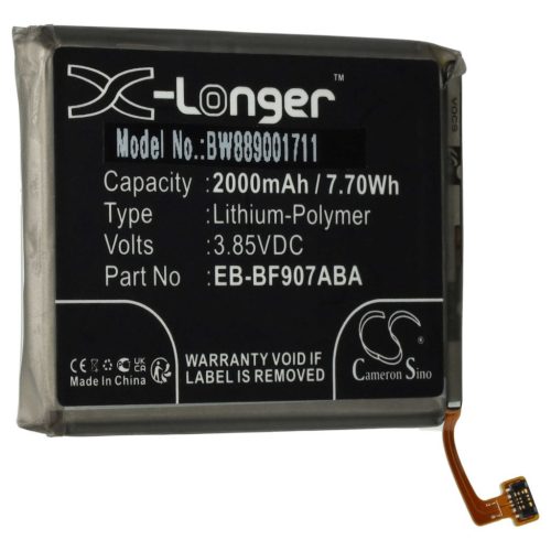 VHBW Mobiltelefon akkumulátor  Samsung EB-BF907ABA, GH82-21209A - 2000 mAh 3,85 V Li-polymer