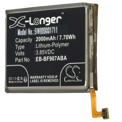 VHBW Mobiltelefon akkumulátor  Samsung EB-BF907ABA, GH82-21209A - 2000 mAh 3,85 V Li-polymer