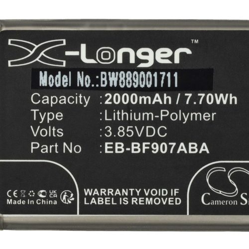 VHBW Mobiltelefon akkumulátor  Samsung EB-BF907ABA, GH82-21209A - 2000 mAh 3,85 V Li-polymer